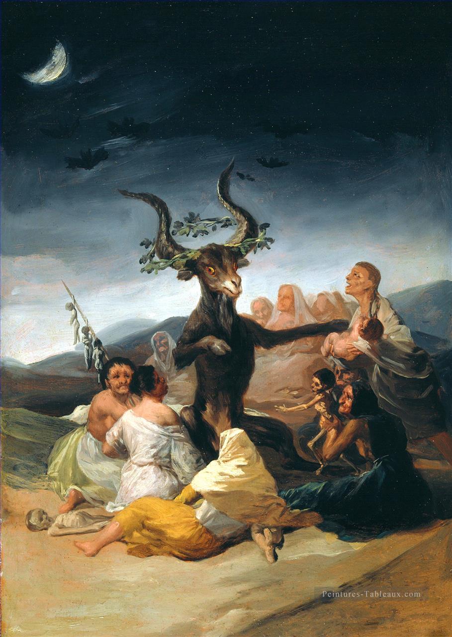 Sorcières Sabbat Romantique moderne Francisco Goya Peintures à l'huile